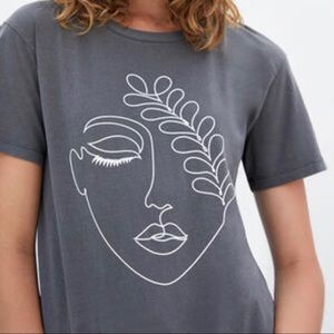Pacsun Desert Dreamer Face Outline T-Shirt